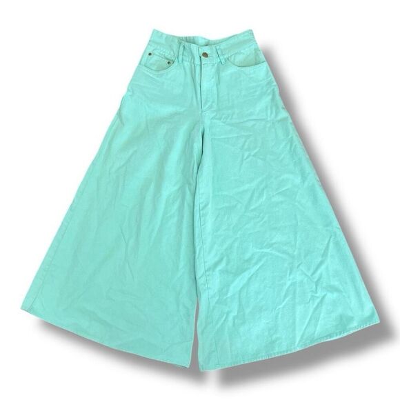 Farm Rio Anthropologie Extremely Wide Leg Pants Size Small - Picture 2 of 9